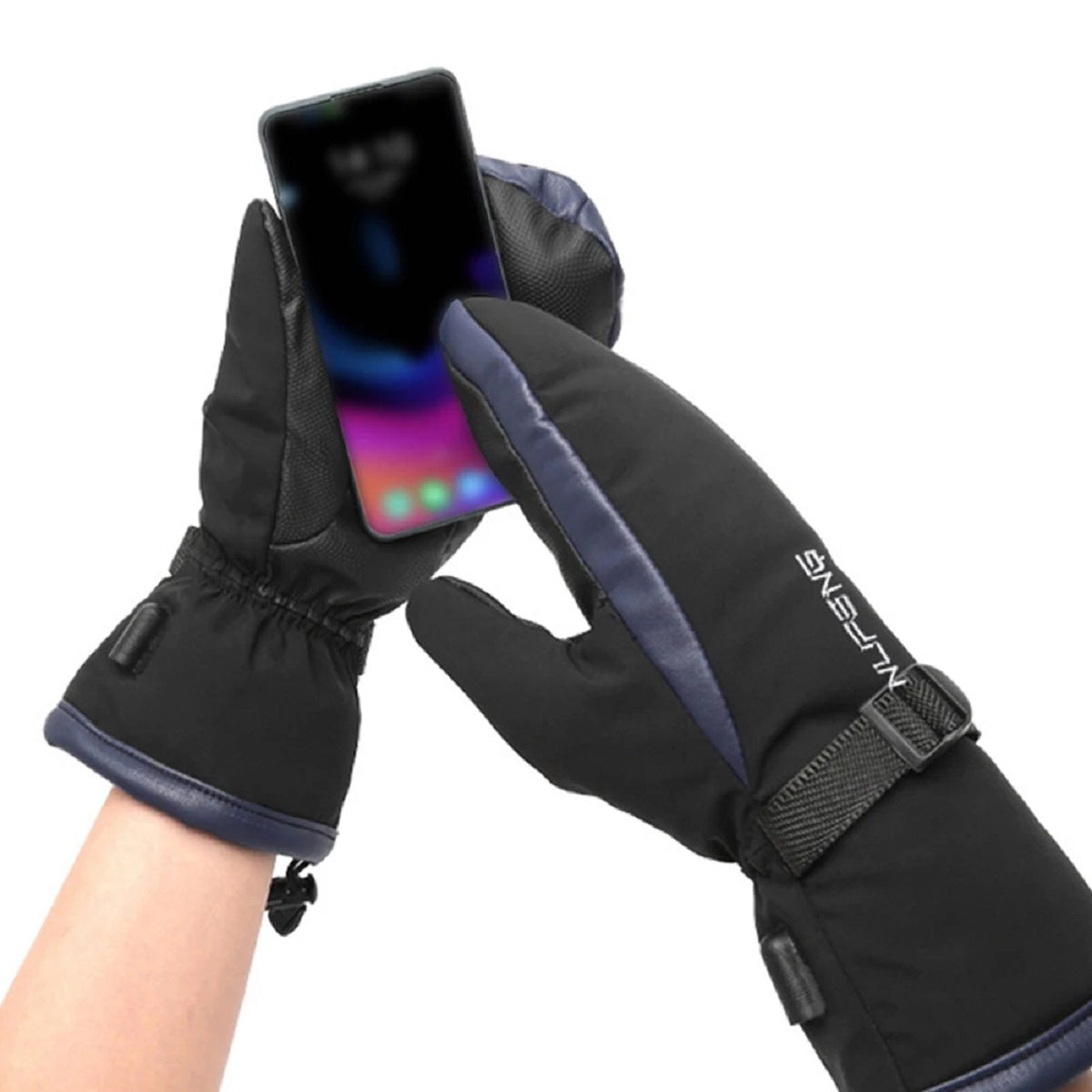 USB-elektrische beheizte Handschuhe | Plug-and-Play, doppelseitige Heizung, wasserdichtes Design, geeignet für Skifahren, Wandern und täglichen Winterschutz