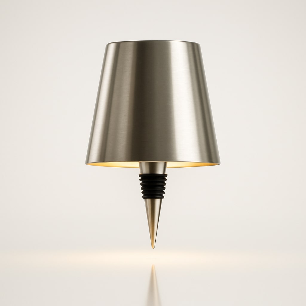 Flaschenlicht | Flasche als Tischlampe | Akku Tischlampe | Flaschenaufsatz | LumiFlasche
