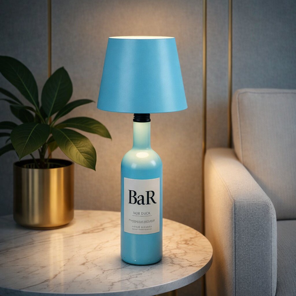 Flaschenlicht | Flasche als Tischlampe | Akku Tischlampe | Flaschenaufsatz | LumiFlasche