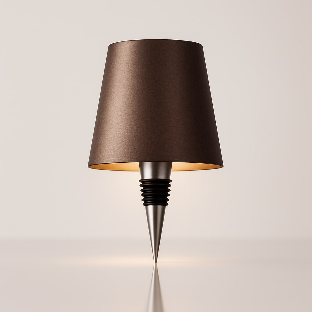 Flaschenlicht | Flasche als Tischlampe | Akku Tischlampe | Flaschenaufsatz | LumiFlasche