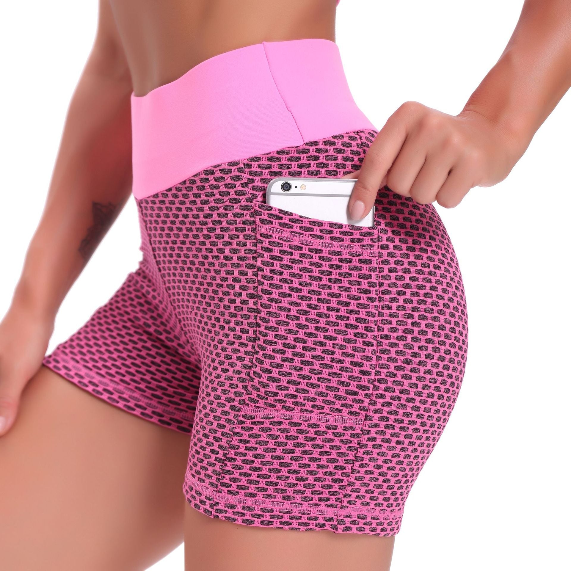 FlexFit Pro Shorts | Atmungsaktive Jacquard Yoga Shorts für Damen, heben und bieten ultimativen Komfort