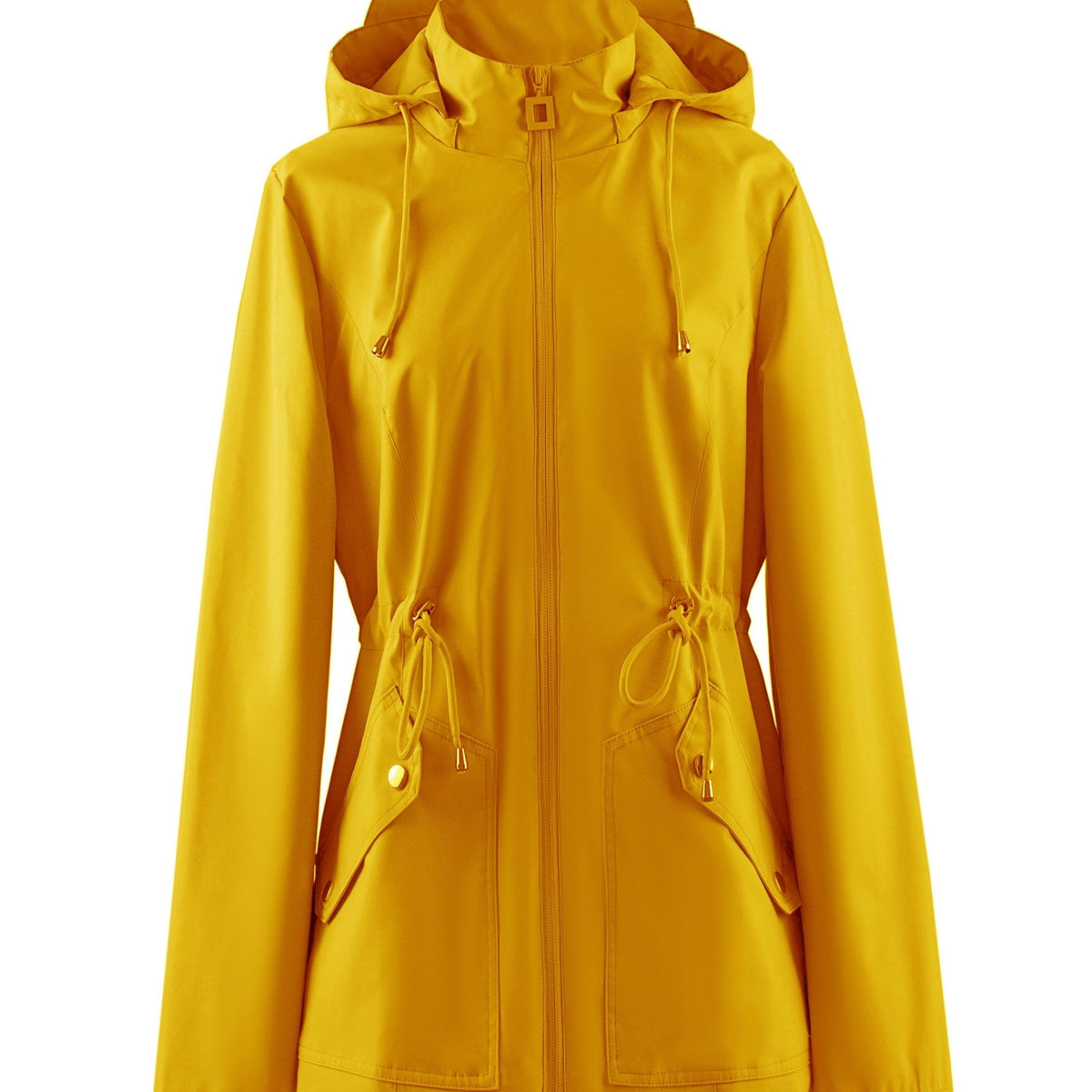 Wasserdichte Damenjacke mit Kapuze – Winddichte Regenjacke