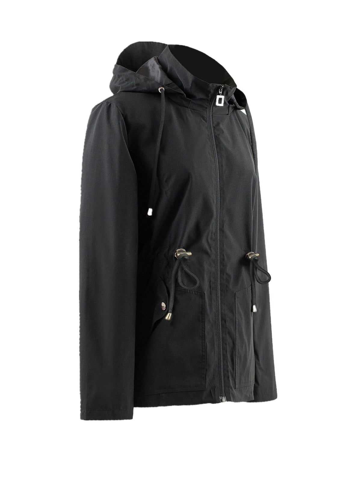 Wasserdichte Damenjacke mit Kapuze – Winddichte Regenjacke