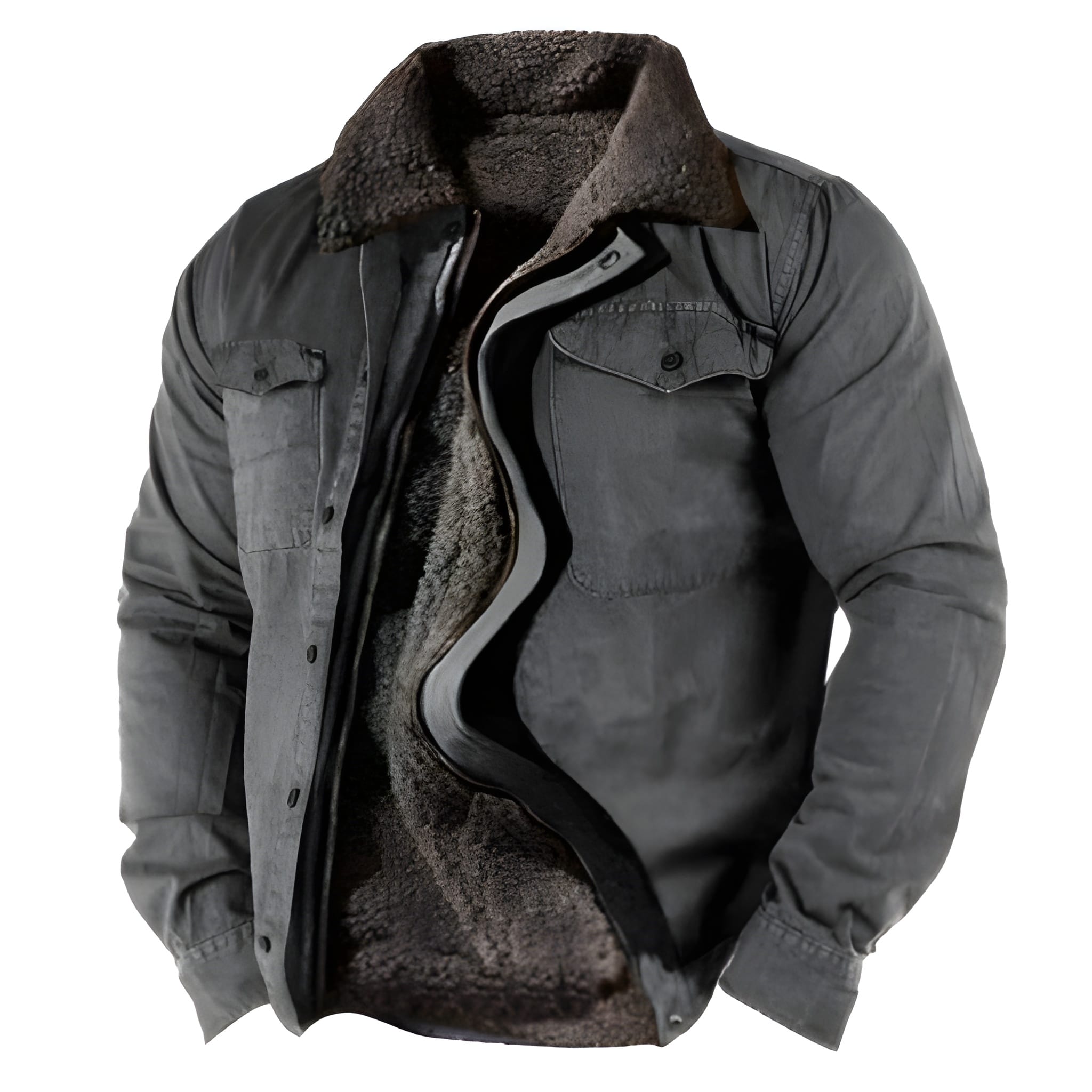 Winterjacke Herren | Militärjacke | Funktionale Taschen | Nachhaltige Übergangsjacke