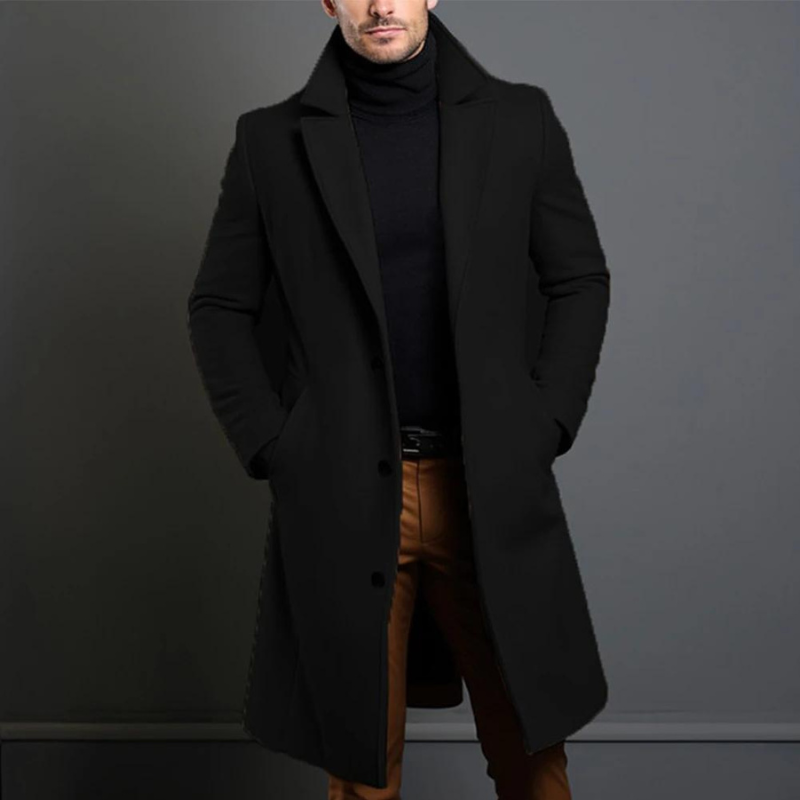 Winterjacke Herren | Luxuriöse Strick lange Jacke | Überlegene Wärme