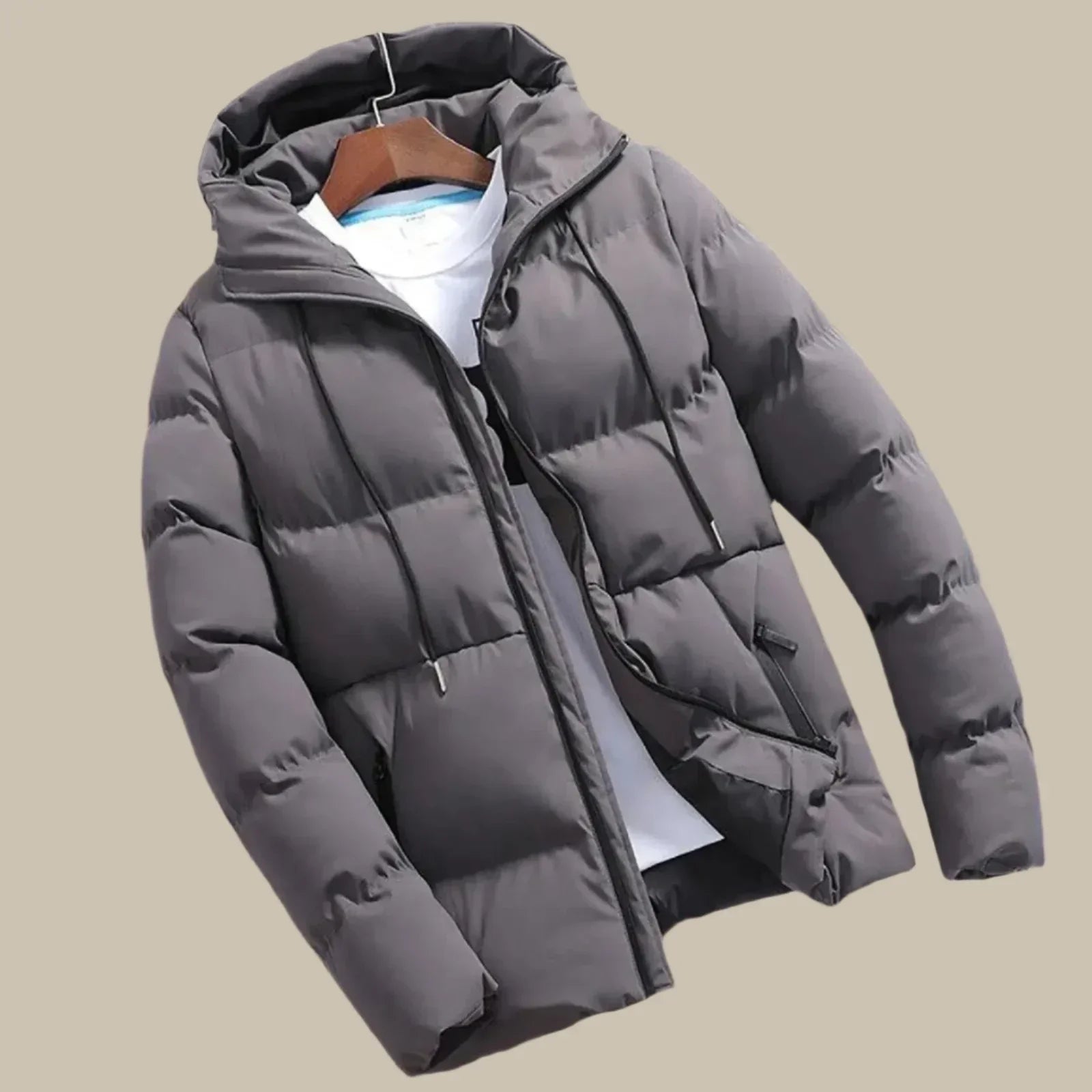 Herren Parka Jacke ArcticShield – Wasserdichte Gepolsterte Winterjacke mit Kapuze