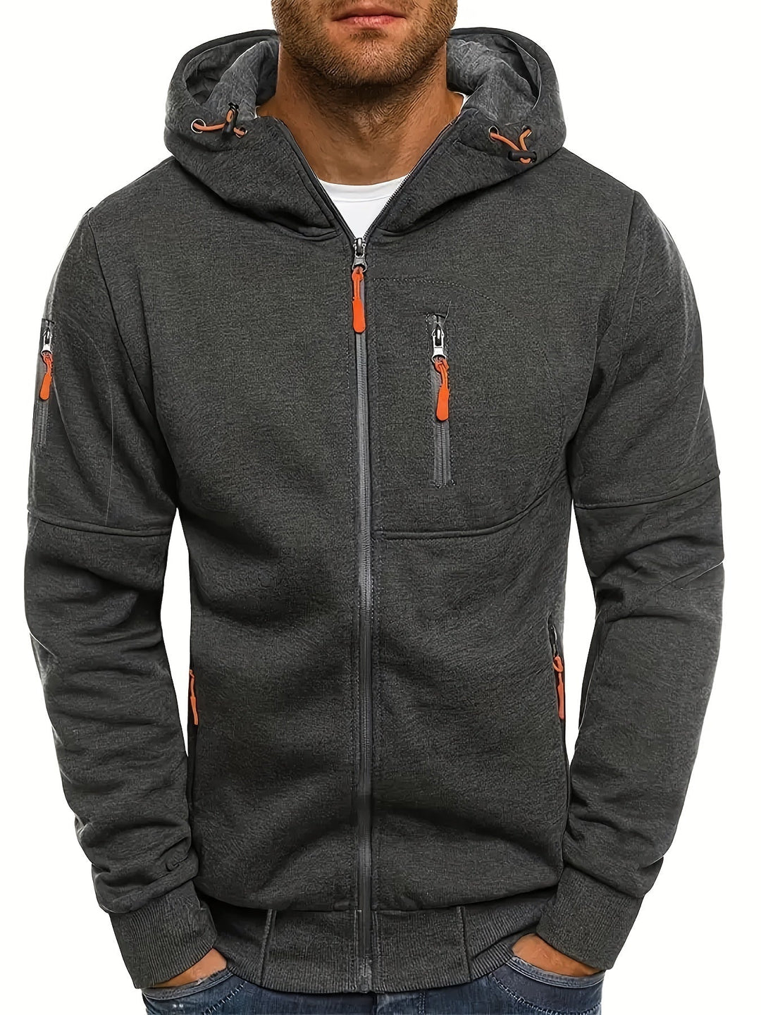 Moderner lässiger Hoodie für Herren mit ultimativer Wärme und vielseitigem Stil | Maik