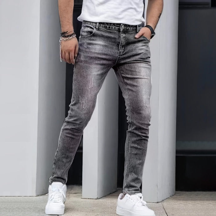 Herren Jeans | Klassisches Design | Flared Hose | Mittlerer Stretch Denim