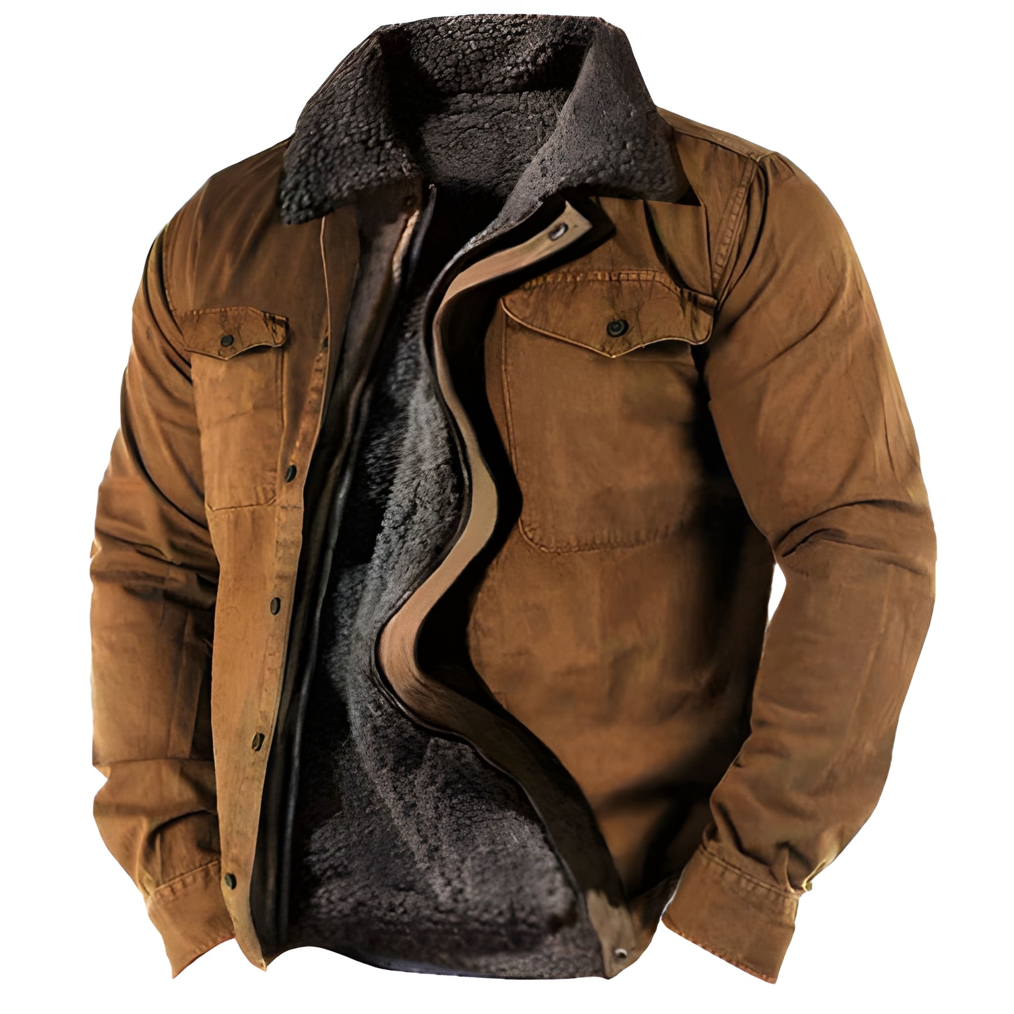 Winterjacke Herren | Militärjacke | Funktionale Taschen | Nachhaltige Übergangsjacke