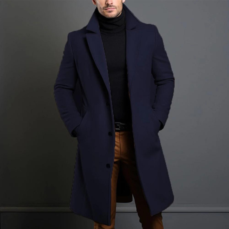 Winterjacke Herren | Luxuriöse Strick lange Jacke | Überlegene Wärme