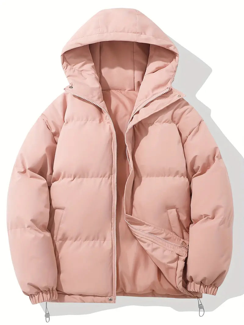 Winterjacke Herren | Warme Kapuzenjacke | Zeitlose Komfort-Pufferjacke