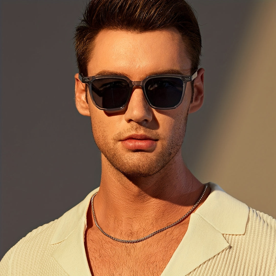 Herren Sonnenbrille Retro Quadrat – Leicht, Stilvoll und Langlebig