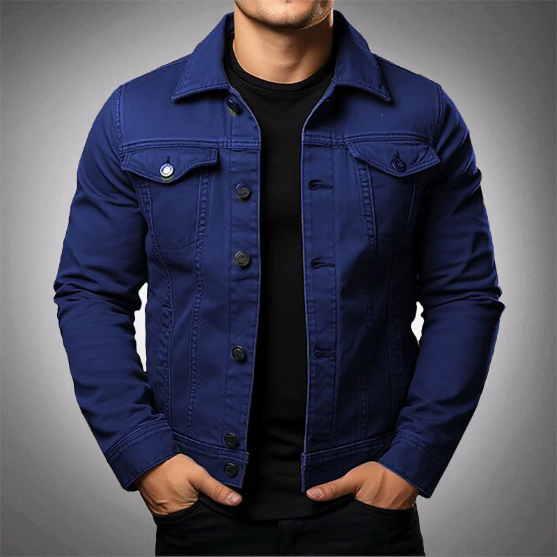 Herren Denim Jack ClassicFit – Zeitloses Jeansjacke aus Baumwolle