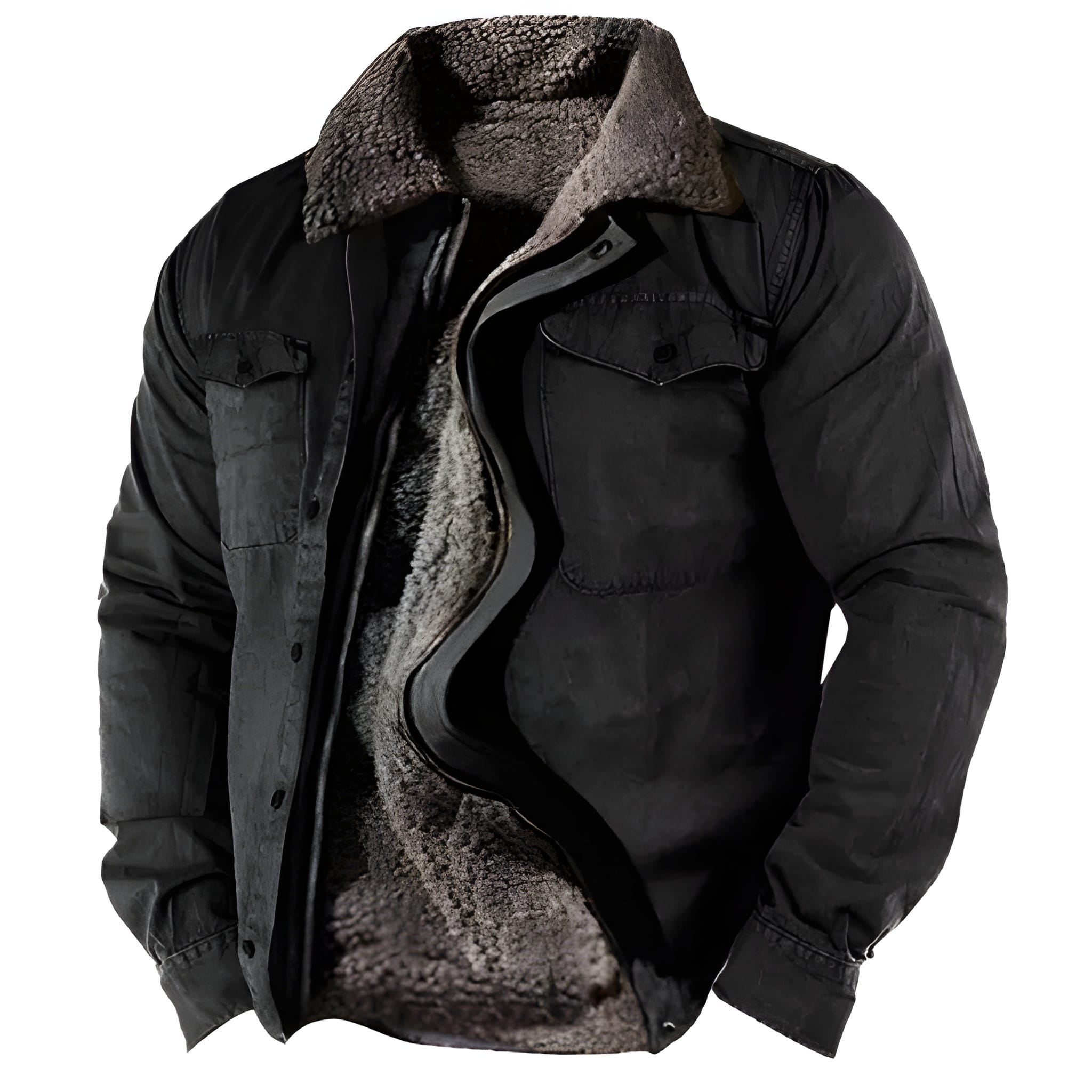 Winterjacke Herren | Militärjacke | Funktionale Taschen | Nachhaltige Übergangsjacke