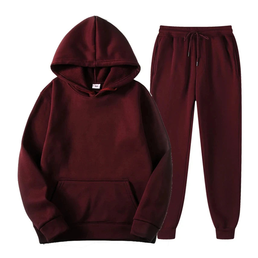 Herren Lounge Set – Bequemes Baumwoll-Zweiteiliges Outfit mit Modernem Schnitt