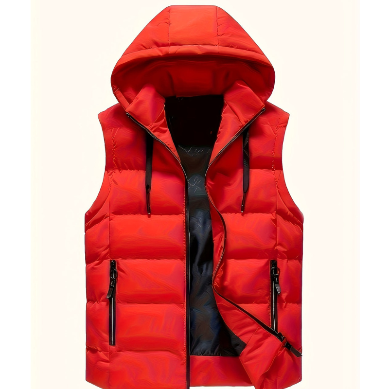 Herren Bodywarmer | Winterweste mit Kapuze | Leicht & Warm für Outdoor