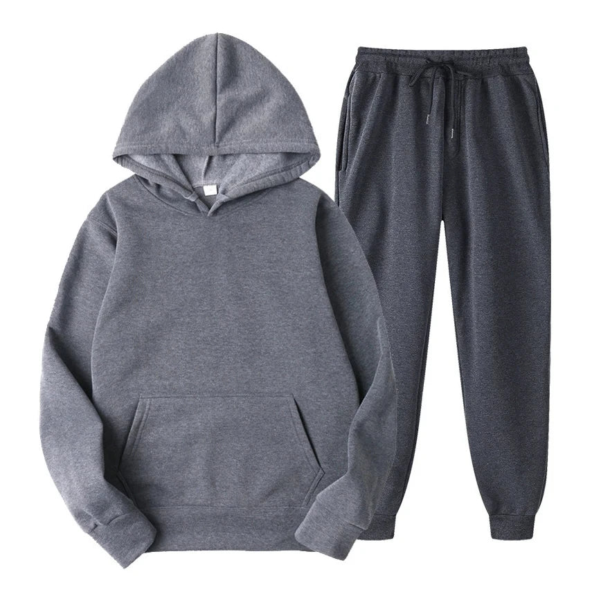 Herren Lounge Set – Bequemes Baumwoll-Zweiteiliges Outfit mit Modernem Schnitt