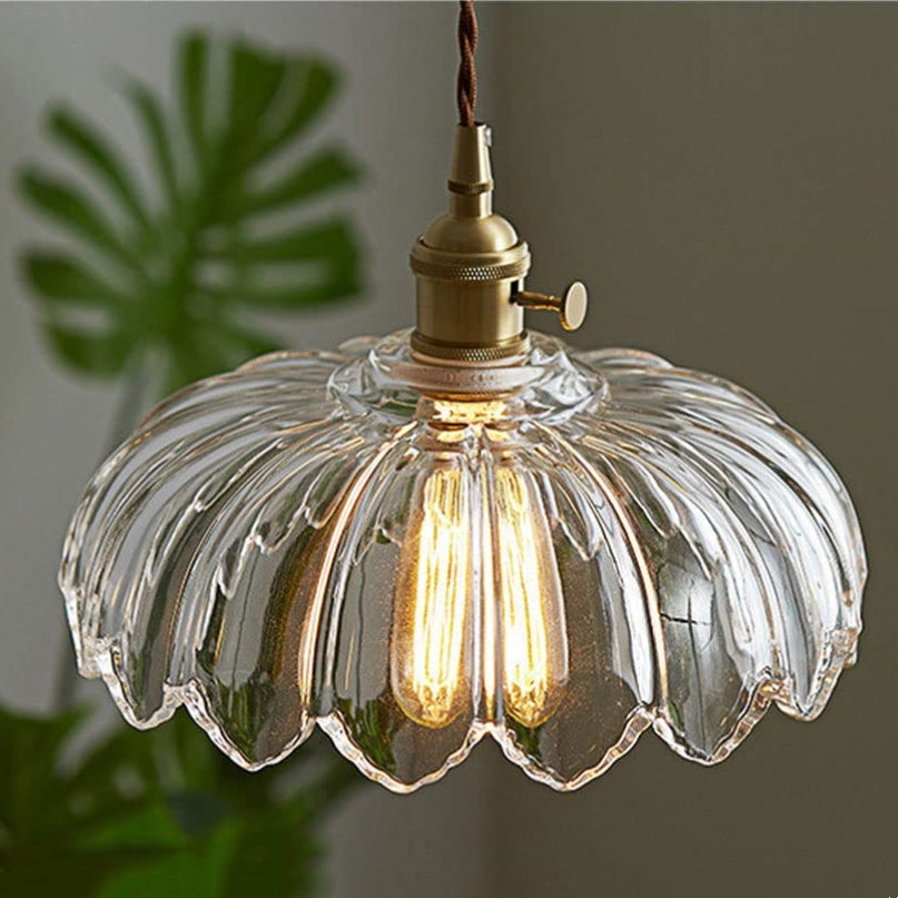 Vintage Blumen Pendelleuchte