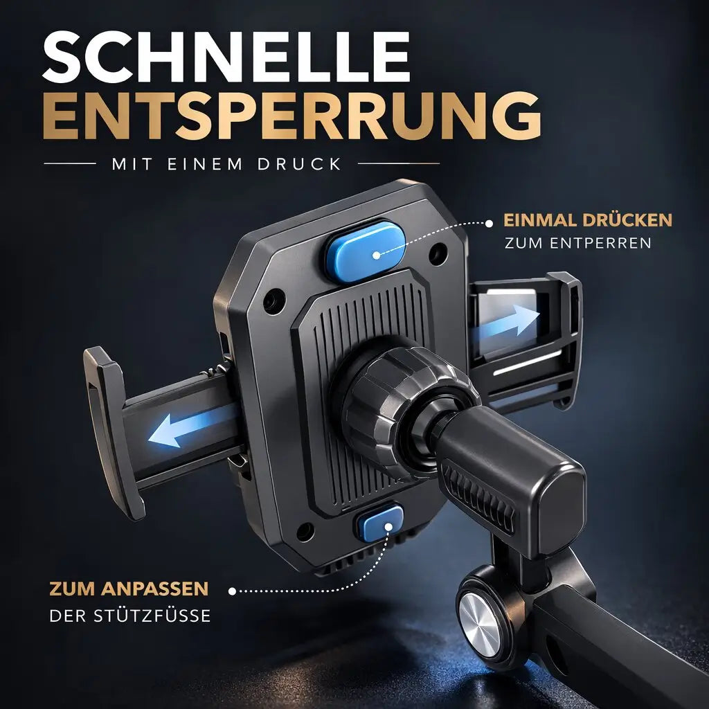 Handyhalterung fürs Auto | Handyhalterung mit Saugnapf & 360° Drehbar | LuxGrip