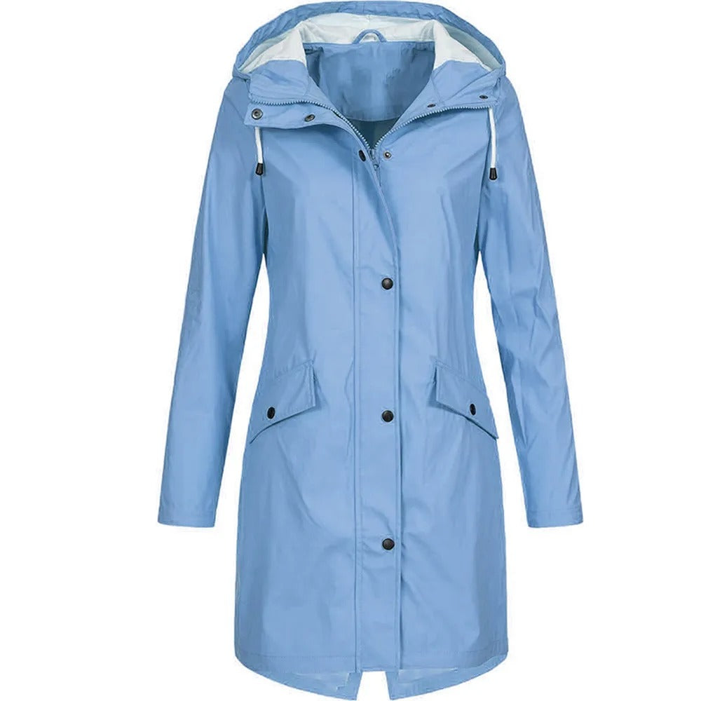 Damen Regenjacke mit Kapuze – Leichter Schutz gegen Regen
