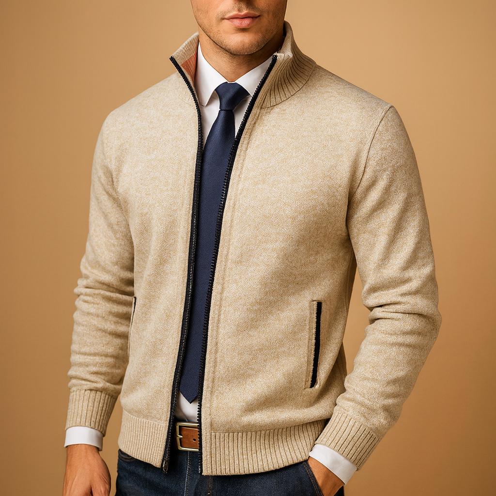 Herren Weste mit Reißverschluss – Bequem und Stilvoll im Mailand Design