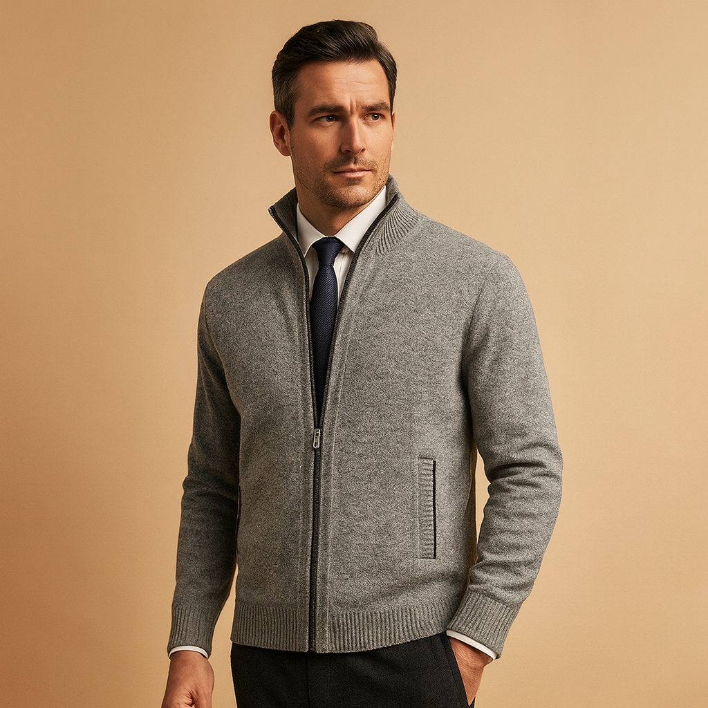 Herren Weste mit Reißverschluss – Bequem und Stilvoll im Mailand Design