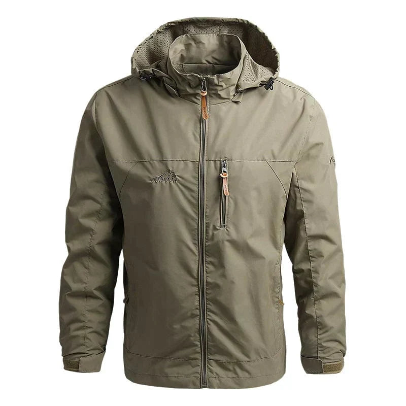 Wasserdichte Herrenjacke mit Kapuze – Winddichte Outdoor-Jacke für den Herbst