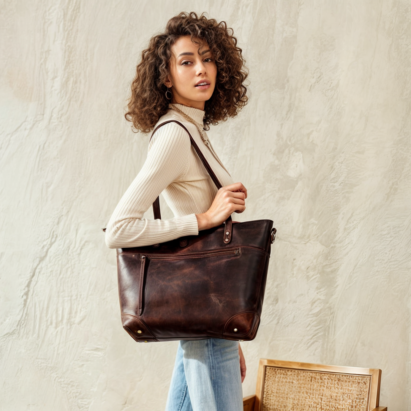 Vintage Kunstleder Tasche