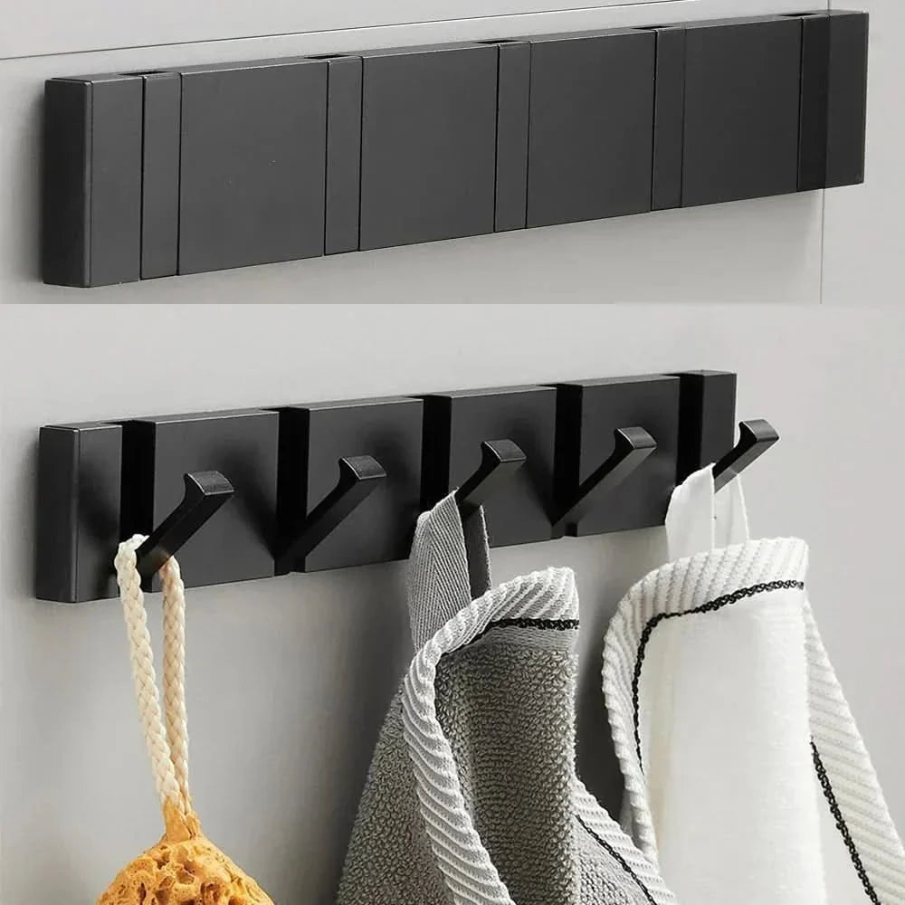 Eleganter RVS Wandhaken – Zusammenklappbarer, Platzsparender Haken für Badezimmer und Wohnräume
