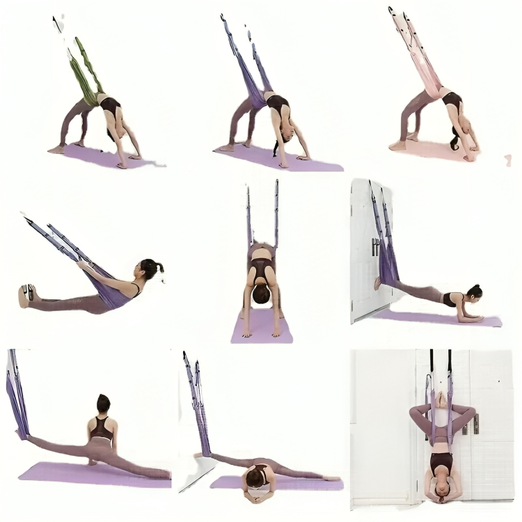 LuxAura AeroStretch Aerial Yoga-Seil | Hochwertiges, flexibles Seil für schwebendes Yoga mit optimaler Unterstützung und Komfort