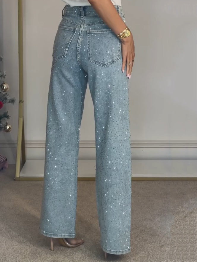 Sabine™ Glitzernde Damenjeans