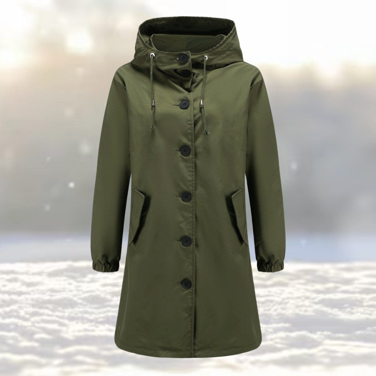 Wasserbeständiger Trenchcoat für Damen – Stilvolle Regenjacke für Jedes Wetter