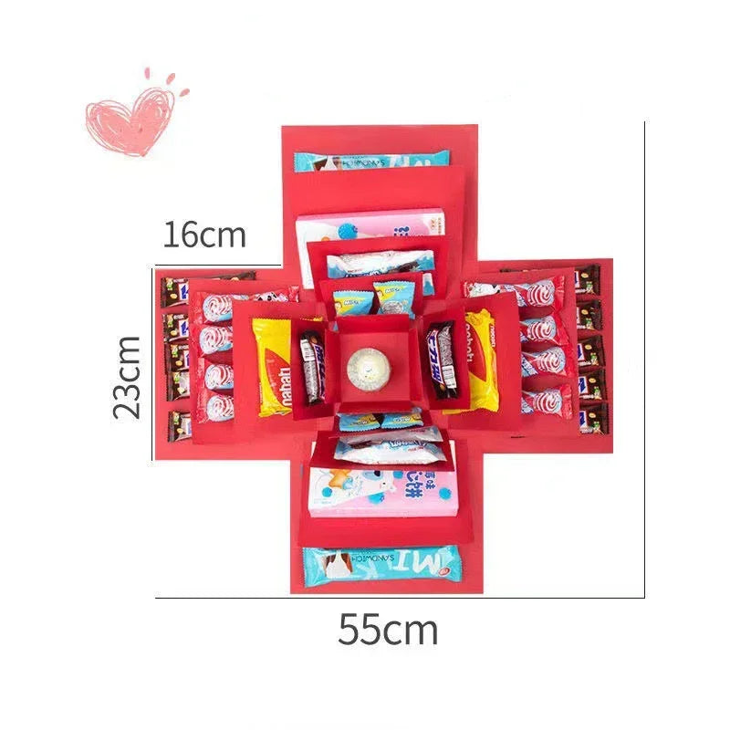 Überraschungs-Explosion Geschenkbox-Kit
