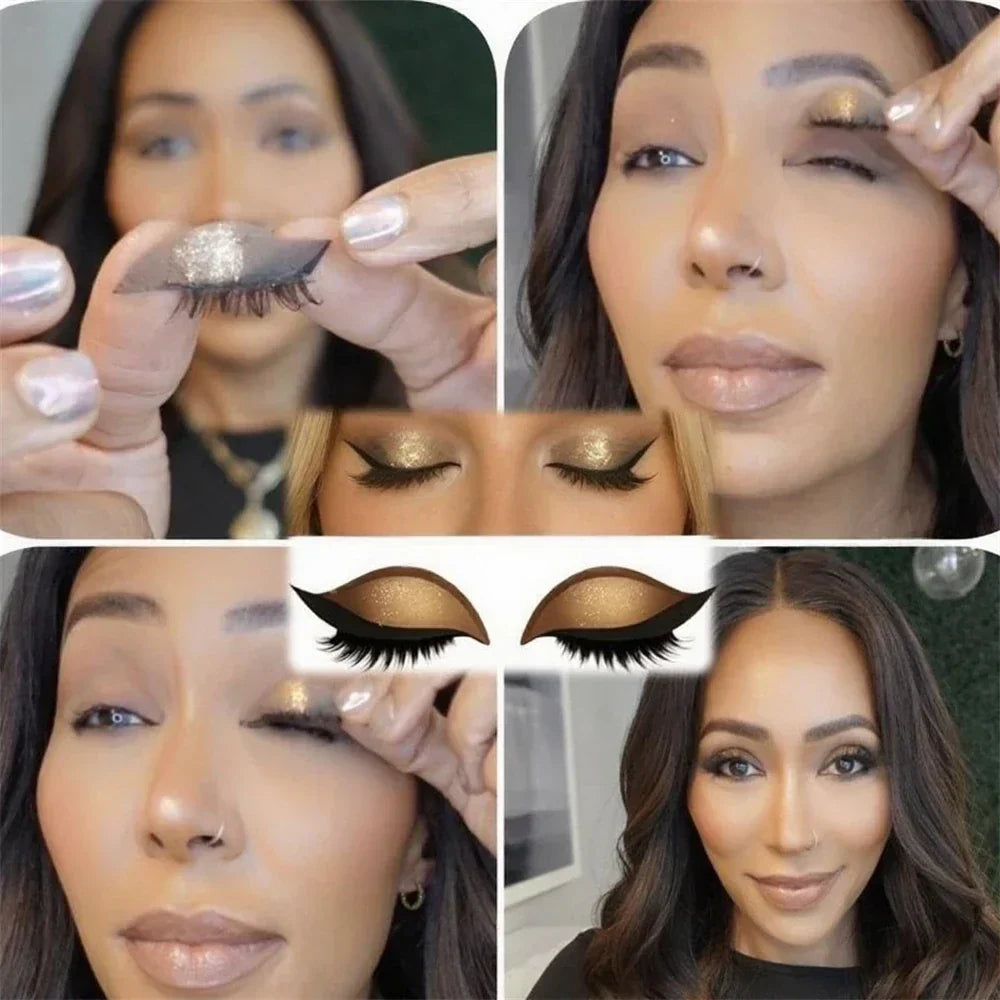 Augen-Make-up Sticker | Sofortiger Glam-Look in Sekunden | Wiederverwendbar, wasserfest & anpassbar an jede Augenform