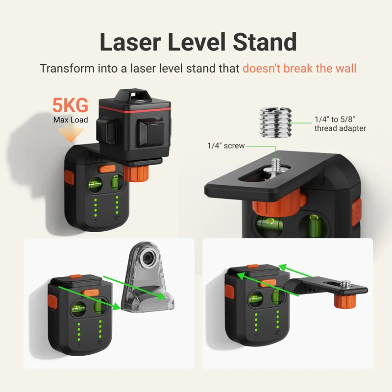 LuxLaser Elite Niveau Set | Präzise Laser-Nivellierung für professionelle Ergebnisse bei jedem Projekt