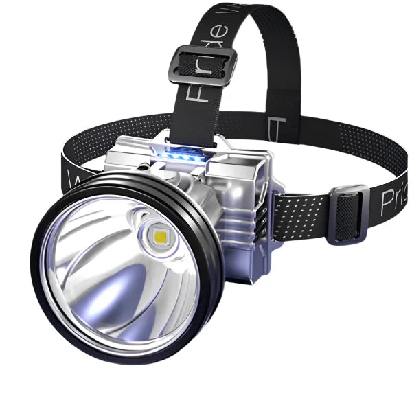 LuxeBeam LED Stirnlampe | Beleuchte deinen Weg mit einer ultrahellen und langlebigen Lichtquelle für nächtliche Abenteuer.