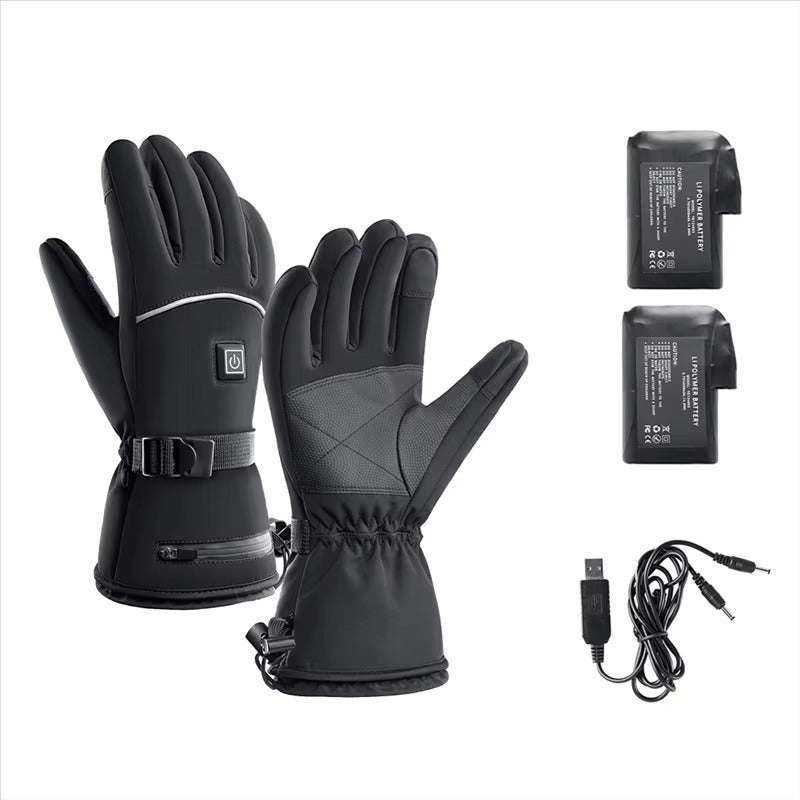 Elektrische Winterhandschuhe - Beheizt | 3 Temperaturstufen | Wasserdicht