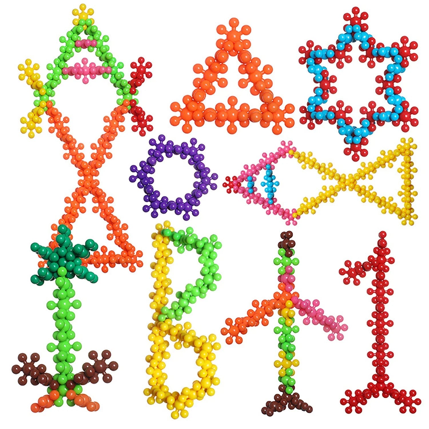 LuxeMontessori Schneeflocken Bauklötze | Elegante und pädagogische Bauklötze für kreative Entwicklung und Spielspaß