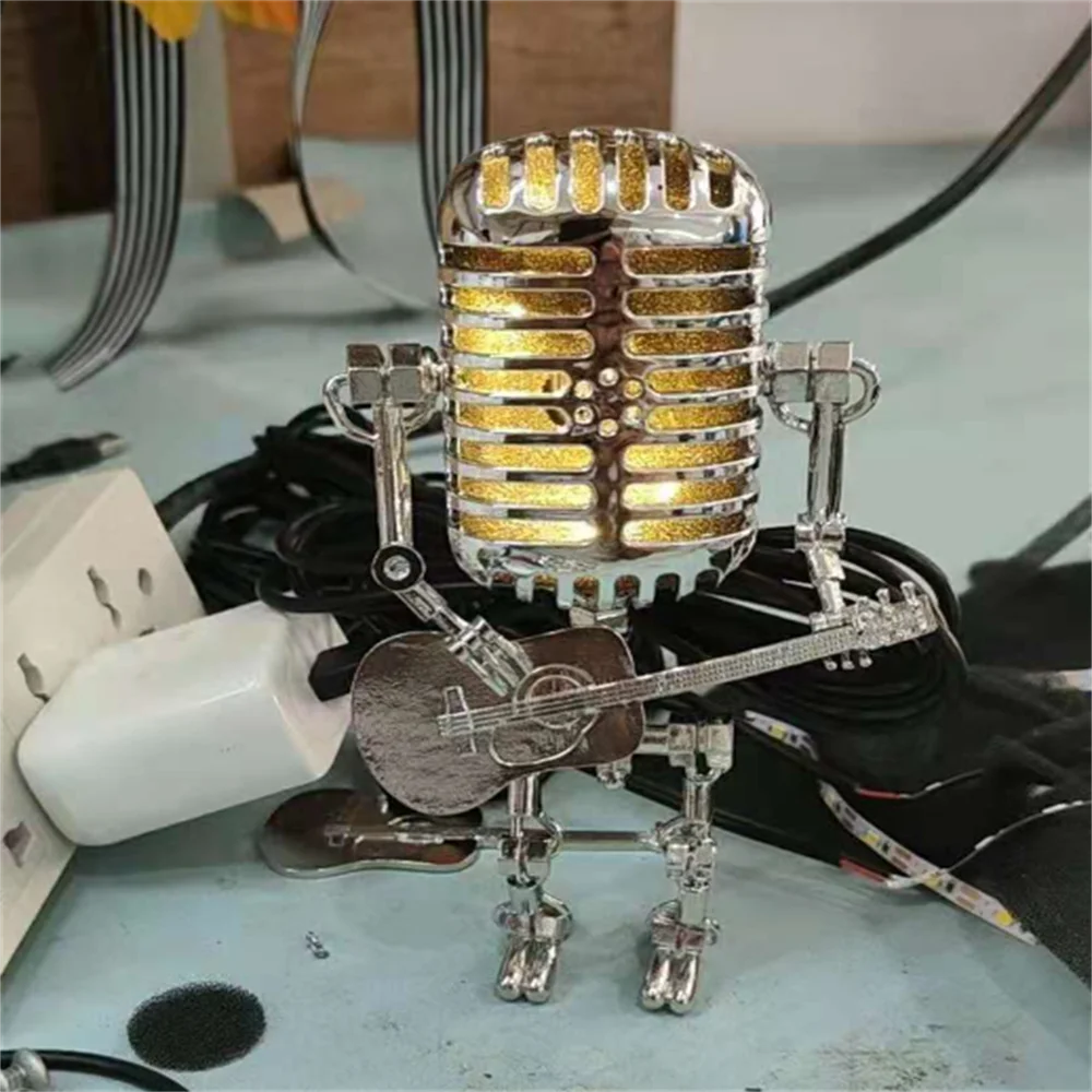 Gitarrenlampe - Roboterlampe mit Gitarre