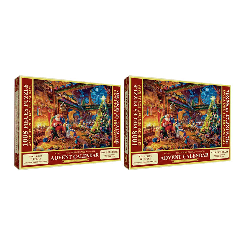 Julepuslespill Adventskalender - 24 Tage Countdown