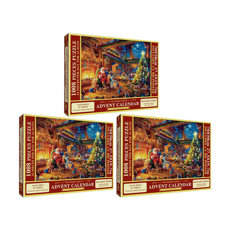 Julepuslespill Adventskalender - 24 Tage Countdown