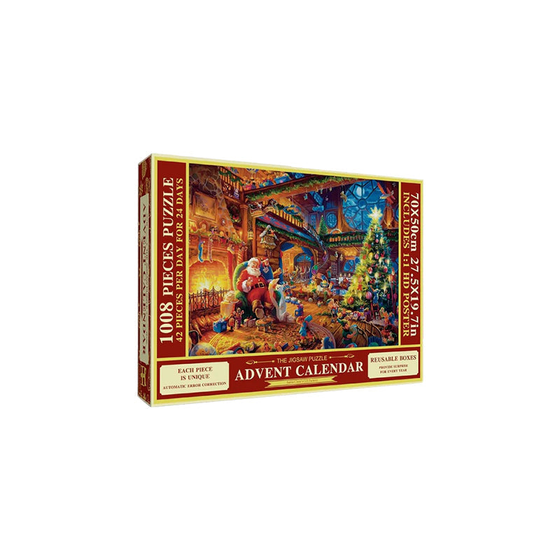 Julepuslespill Adventskalender - 24 Tage Countdown