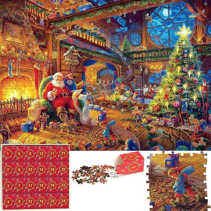 Julepuslespill Adventskalender - 24 Tage Countdown