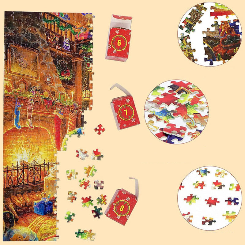 Julepuslespill Adventskalender - 24 Tage Countdown