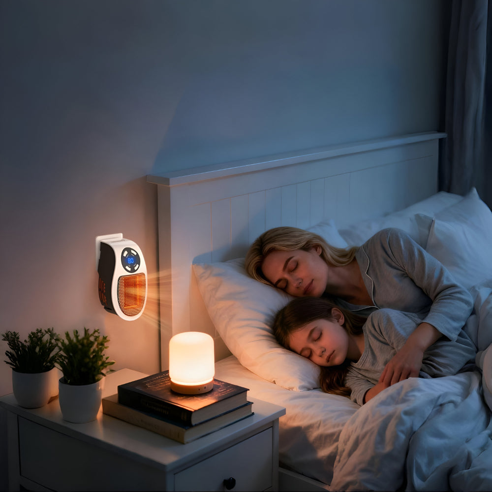 Keramischer Heizlüfter | Heizung für Steckdose | Leiser Mini-Heizlüfter | ThermoDock