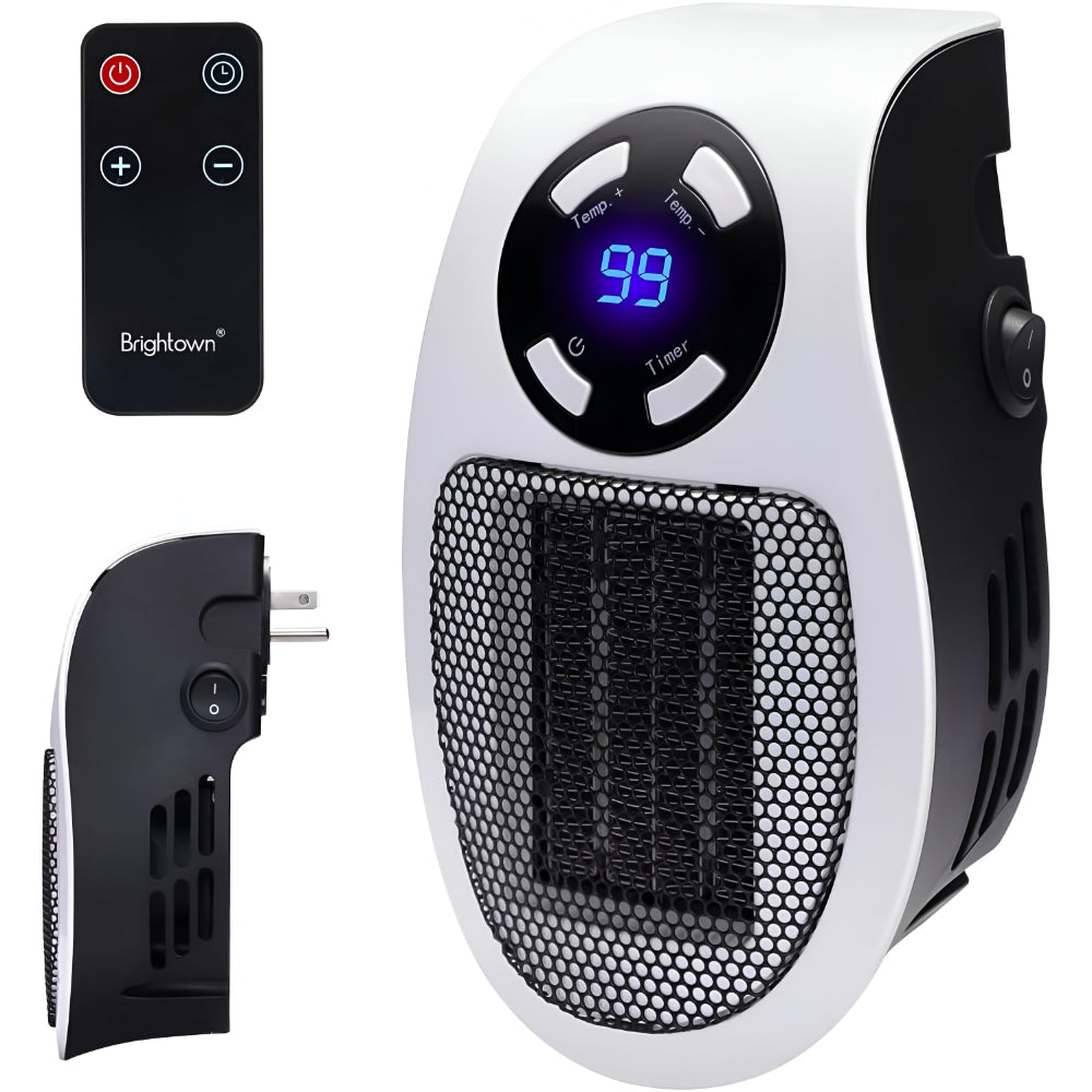 Keramischer Heizlüfter | Heizung für Steckdose | Leiser Mini-Heizlüfter | ThermoDock