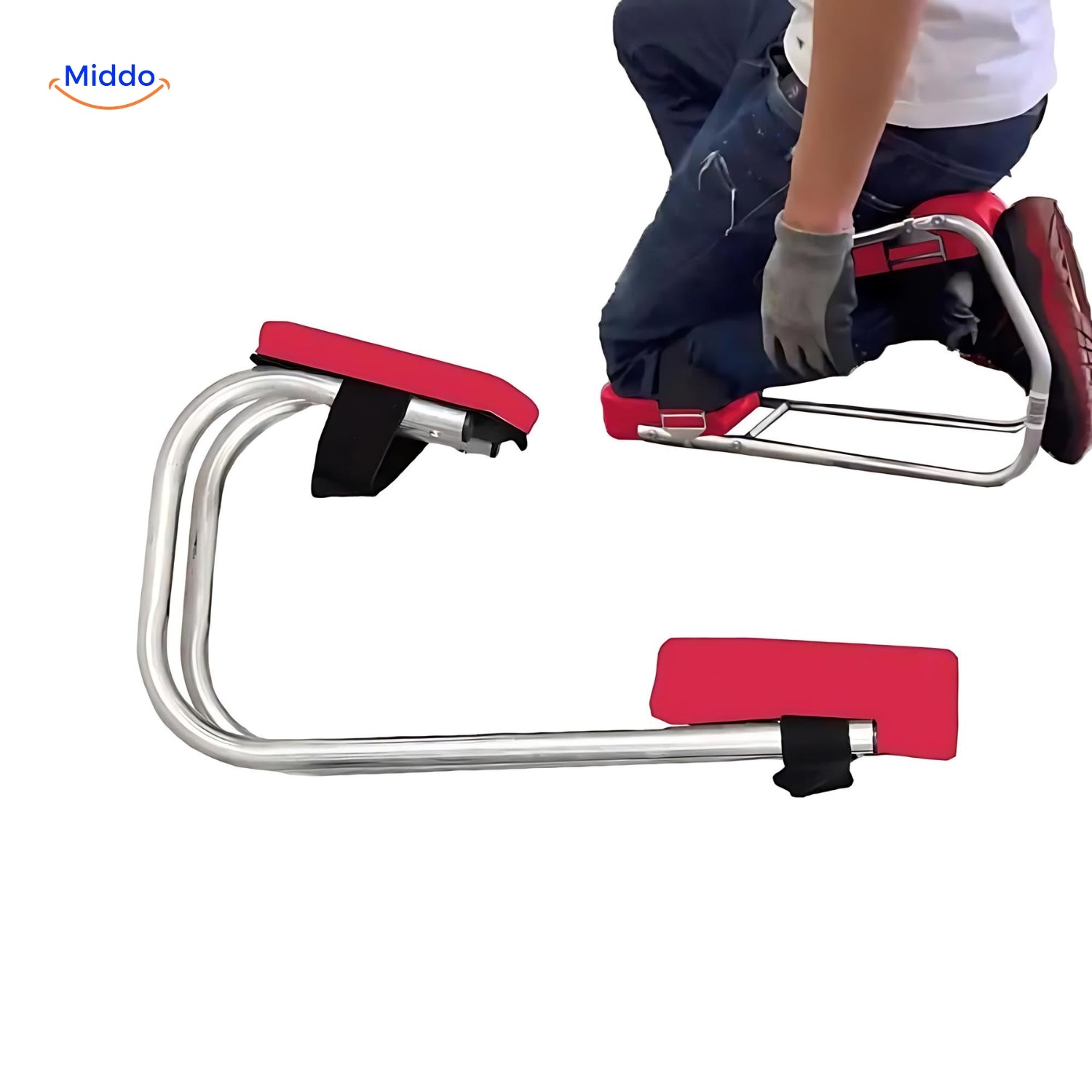 KneeEase Gartenkniepolster & Hocker | Tragbar mit verstellbarem Haltegriff für optimalen Komfort