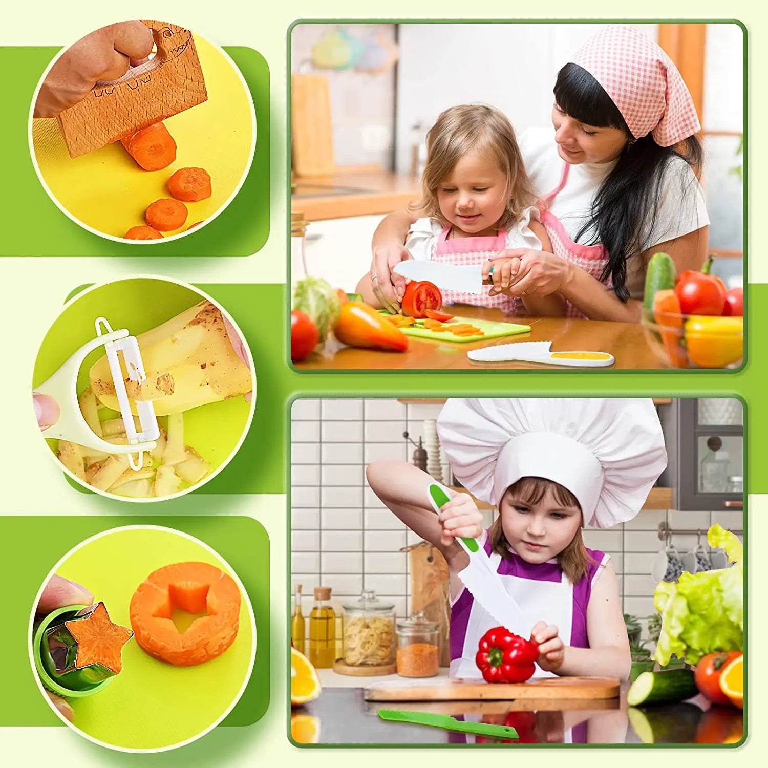 Junior Küchenset - Sicheres Spielen - Komplettes Kinderküchenset