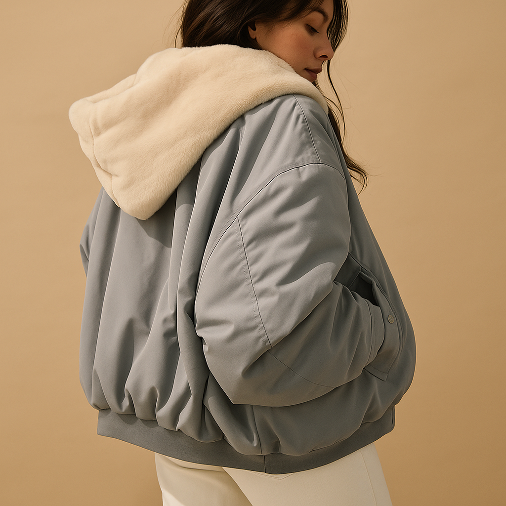 Yarice Kurze Winterjacke mit Kapuze – Warm und Elegant