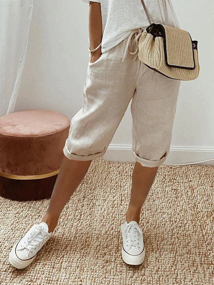 Baumwoll- und Leinen-Shorts für Damen | Relaxed